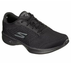Sz 7, women's black Skechers gowalk 4 shoes